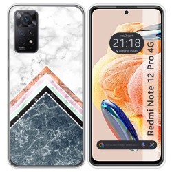 Funda Silicona compatible con Xiaomi Redmi Note 12 Pro 4G diseño Mármol 05 Dibujos