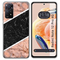 Funda Silicona compatible con Xiaomi Redmi Note 12 Pro 4G diseño Mármol 07 Dibujos