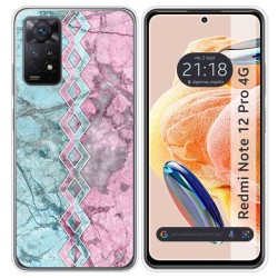 Funda Silicona compatible con Xiaomi Redmi Note 12 Pro 4G diseño Mármol 08 Dibujos