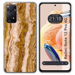 Funda Silicona compatible con Xiaomi Redmi Note 12 Pro 4G diseño Mármol 10 Dibujos