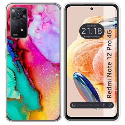 Funda Silicona compatible con Xiaomi Redmi Note 12 Pro 4G diseño Mármol 15 Dibujos