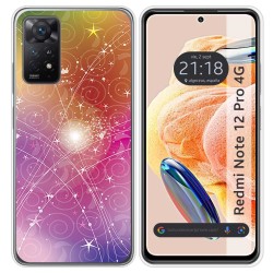 Funda Silicona compatible con Xiaomi Redmi Note 12 Pro 4G diseño Abstracto Dibujos
