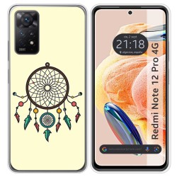Funda Silicona compatible con Xiaomi Redmi Note 12 Pro 4G diseño Atrapasueños Dibujos