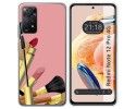 Funda Silicona compatible con Xiaomi Redmi Note 12 Pro 4G diseño Brochas Dibujos