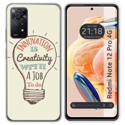 Funda Silicona compatible con Xiaomi Redmi Note 12 Pro 4G diseño Creativity Dibujos