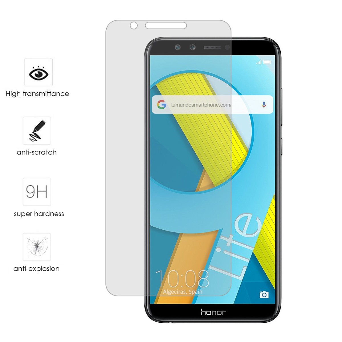 Protector Cristal Templado para Huawei Honor 9 Lite Vidrio