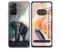 Funda Silicona compatible con Xiaomi Redmi Note 12 Pro 4G diseño Elefante Dibujos
