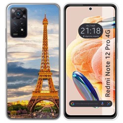 Funda Silicona compatible con Xiaomi Redmi Note 12 Pro 4G diseño Paris Dibujos