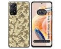 Funda Silicona compatible con Xiaomi Redmi Note 12 Pro 4G diseño Sand Camuflaje Dibujos
