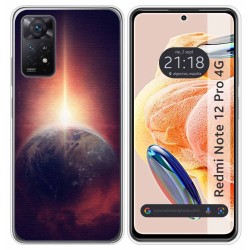 Funda Silicona compatible con Xiaomi Redmi Note 12 Pro 4G diseño Tierra Dibujos