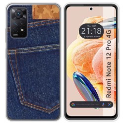 Funda Silicona compatible con Xiaomi Redmi Note 12 Pro 4G diseño Vaquero Dibujos