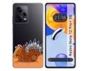 Funda Silicona Transparente compatible con Xiaomi Redmi Note 12 Pro+ Plus 5G diseño Bufalo Dibujos