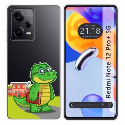 Funda Silicona Transparente compatible con Xiaomi Redmi Note 12 Pro+ Plus 5G diseño Coco Dibujos
