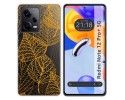 Funda Silicona Transparente compatible con Xiaomi Redmi Note 12 Pro+ Plus 5G diseño Hojas Dibujos