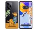 Funda Silicona Transparente compatible con Xiaomi Redmi Note 12 Pro+ Plus 5G diseño Jirafa Dibujos