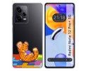 Funda Silicona Transparente compatible con Xiaomi Redmi Note 12 Pro+ Plus 5G diseño Leopardo Dibujos