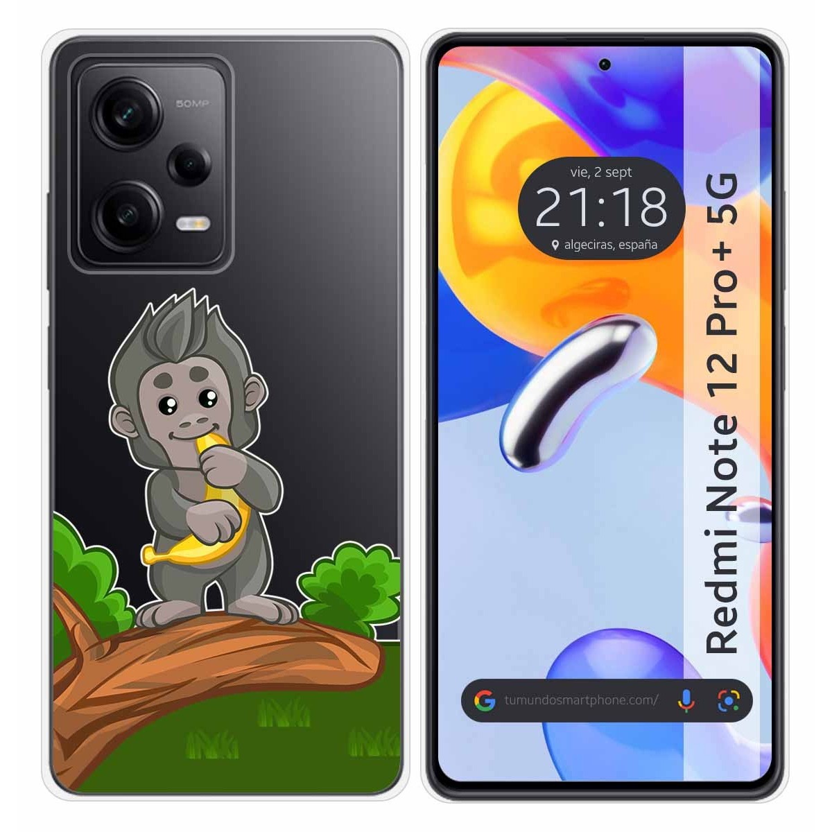 Funda Silicona Transparente compatible con Xiaomi Redmi Note 12 Pro+ Plus 5G diseño Mono Dibujos