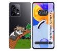 Funda Silicona Transparente compatible con Xiaomi Redmi Note 12 Pro+ Plus 5G diseño Panda Dibujos