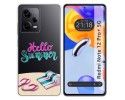 Funda Silicona Transparente compatible con Xiaomi Redmi Note 12 Pro+ Plus 5G diseño Summer Dibujos