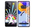 Funda Silicona Transparente compatible con Xiaomi Redmi Note 12 Pro+ Plus 5G diseño Unicornio Dibujos