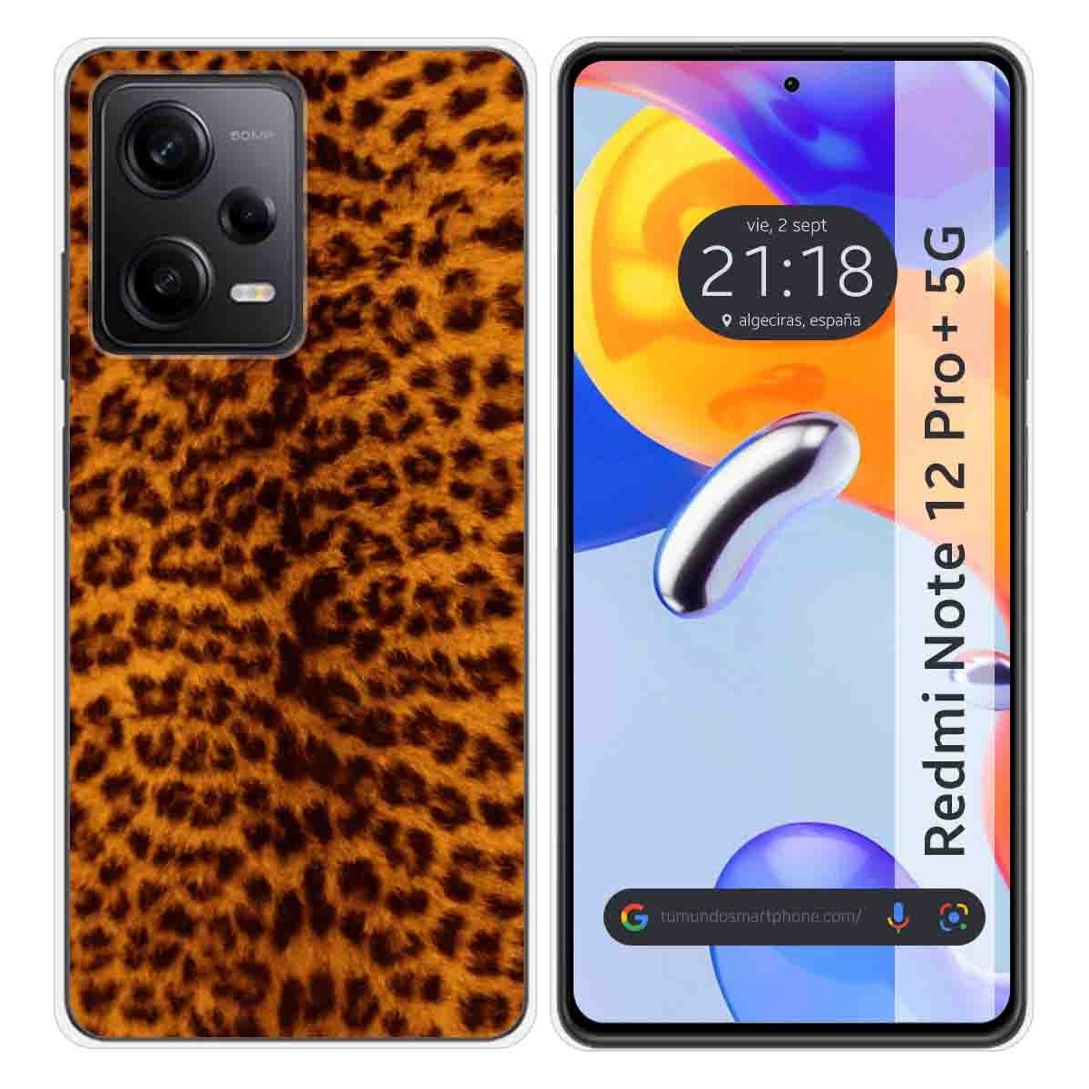Funda Silicona compatible con Xiaomi Redmi Note 12 Pro+ Plus 5G diseño Animal 03 Dibujos