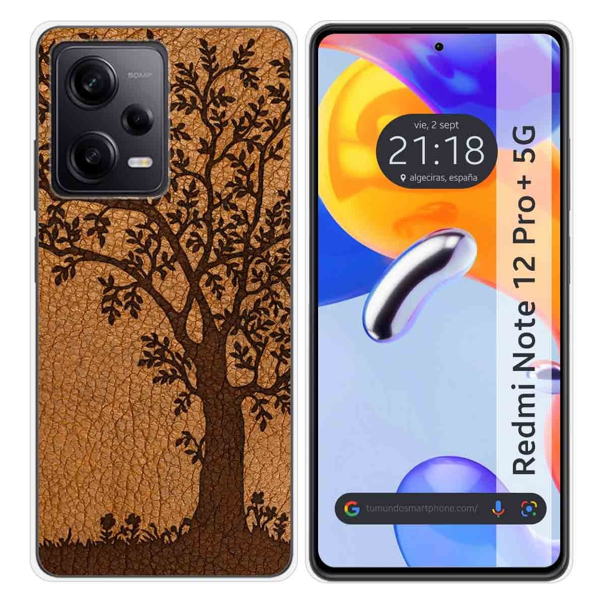 Funda Silicona compatible con Xiaomi Redmi Note 12 Pro+ Plus 5G diseño Cuero 03 Dibujos