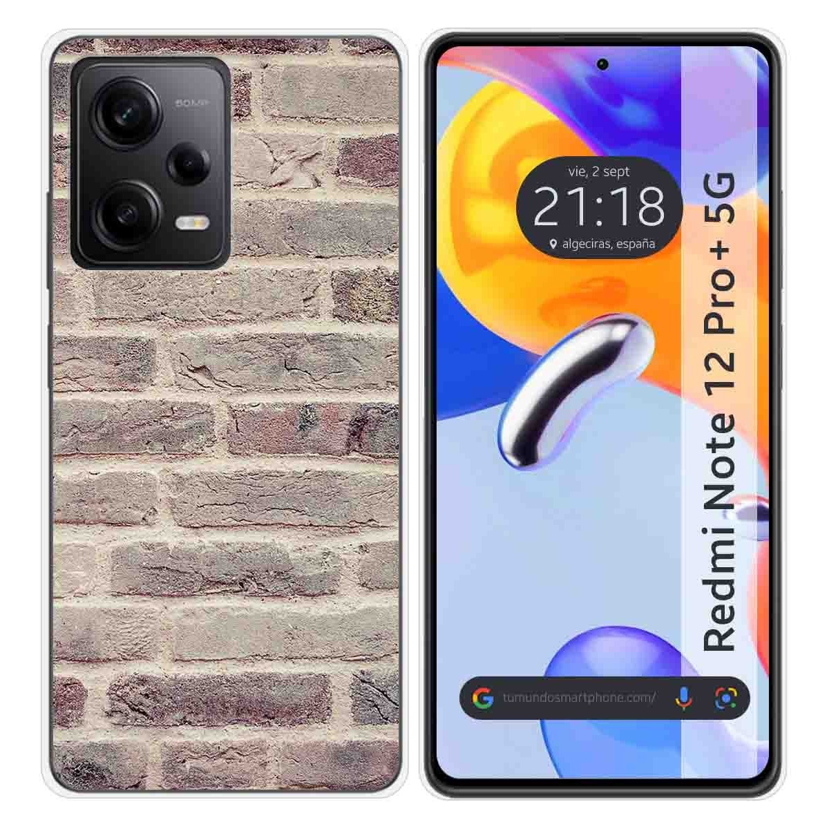 Funda Silicona compatible con Xiaomi Redmi Note 12 Pro+ Plus 5G diseño Ladrillo 01 Dibujos