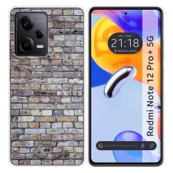 Funda Silicona compatible con Xiaomi Redmi Note 12 Pro+ Plus 5G diseño Ladrillo 02 Dibujos
