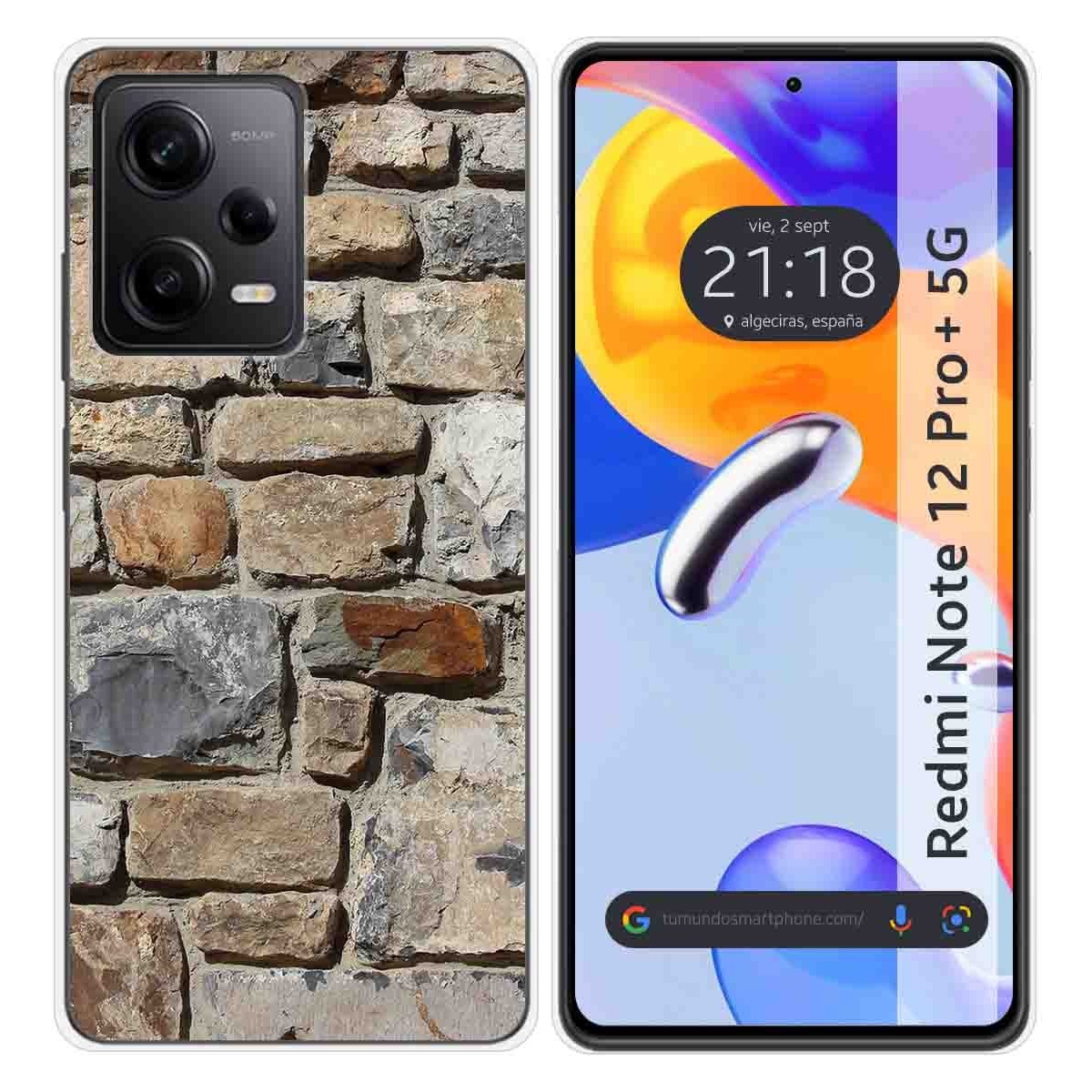 Funda Silicona compatible con Xiaomi Redmi Note 12 Pro+ Plus 5G diseño Ladrillo 03 Dibujos