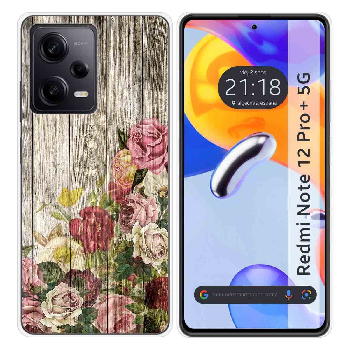 Funda Silicona compatible con Xiaomi Redmi Note 12 Pro+ Plus 5G diseño Madera 08 Dibujos