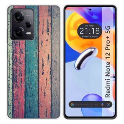 Funda Silicona compatible con Xiaomi Redmi Note 12 Pro+ Plus 5G diseño Madera 10 Dibujos