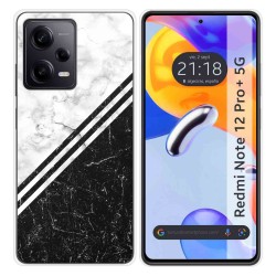 Funda Silicona compatible con Xiaomi Redmi Note 12 Pro+ Plus 5G diseño Mármol 01 Dibujos