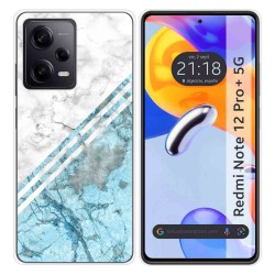 Funda Silicona compatible con Xiaomi Redmi Note 12 Pro+ Plus 5G diseño Mármol 02 Dibujos