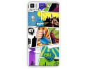Funda Gel Tpu para Bq Aquaris M5.5 / M 2017 Diseño Comic Dibujos