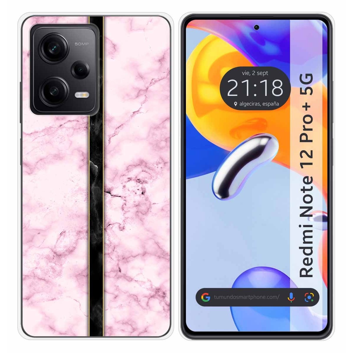 Funda Silicona compatible con Xiaomi Redmi Note 12 Pro+ Plus 5G diseño Mármol 04 Dibujos