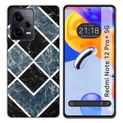 Funda Silicona compatible con Xiaomi Redmi Note 12 Pro+ Plus 5G diseño Mármol 06 Dibujos