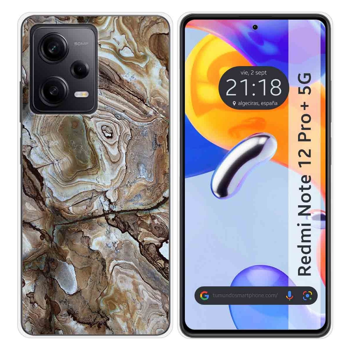 Funda Silicona compatible con Xiaomi Redmi Note 12 Pro+ Plus 5G diseño Mármol 14 Dibujos