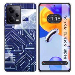 Funda Silicona compatible con Xiaomi Redmi Note 12 Pro+ Plus 5G diseño Circuito Dibujos