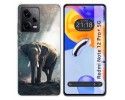 Funda Silicona compatible con Xiaomi Redmi Note 12 Pro+ Plus 5G diseño Elefante Dibujos