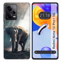 Funda Silicona compatible con Xiaomi Redmi Note 12 Pro+ Plus 5G diseño Elefante Dibujos