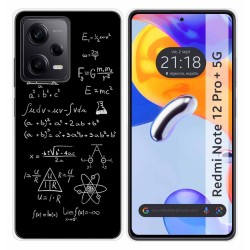 Funda Silicona compatible con Xiaomi Redmi Note 12 Pro+ Plus 5G diseño Formulas Dibujos
