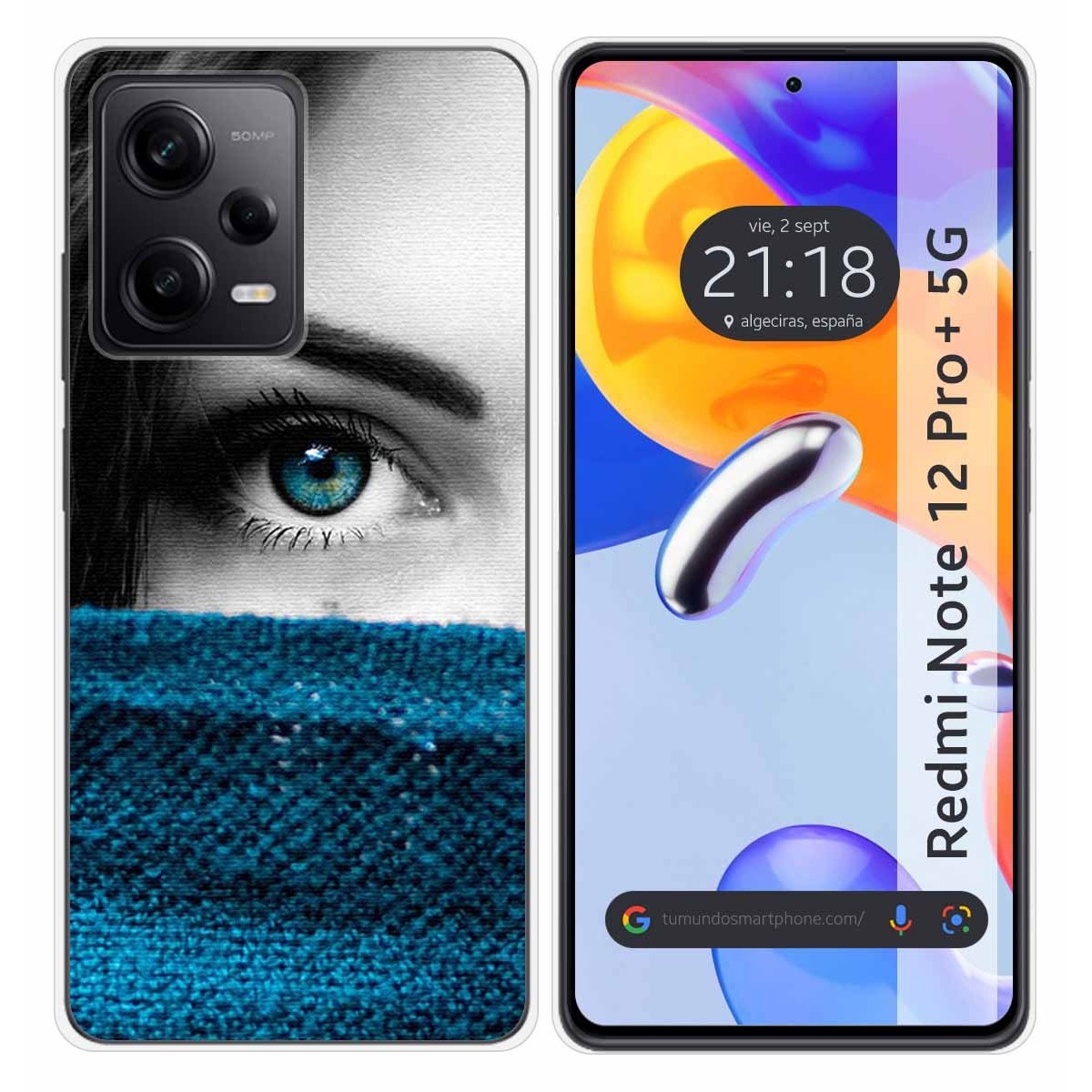 Funda Silicona compatible con Xiaomi Redmi Note 12 Pro+ Plus 5G diseño Ojo Dibujos
