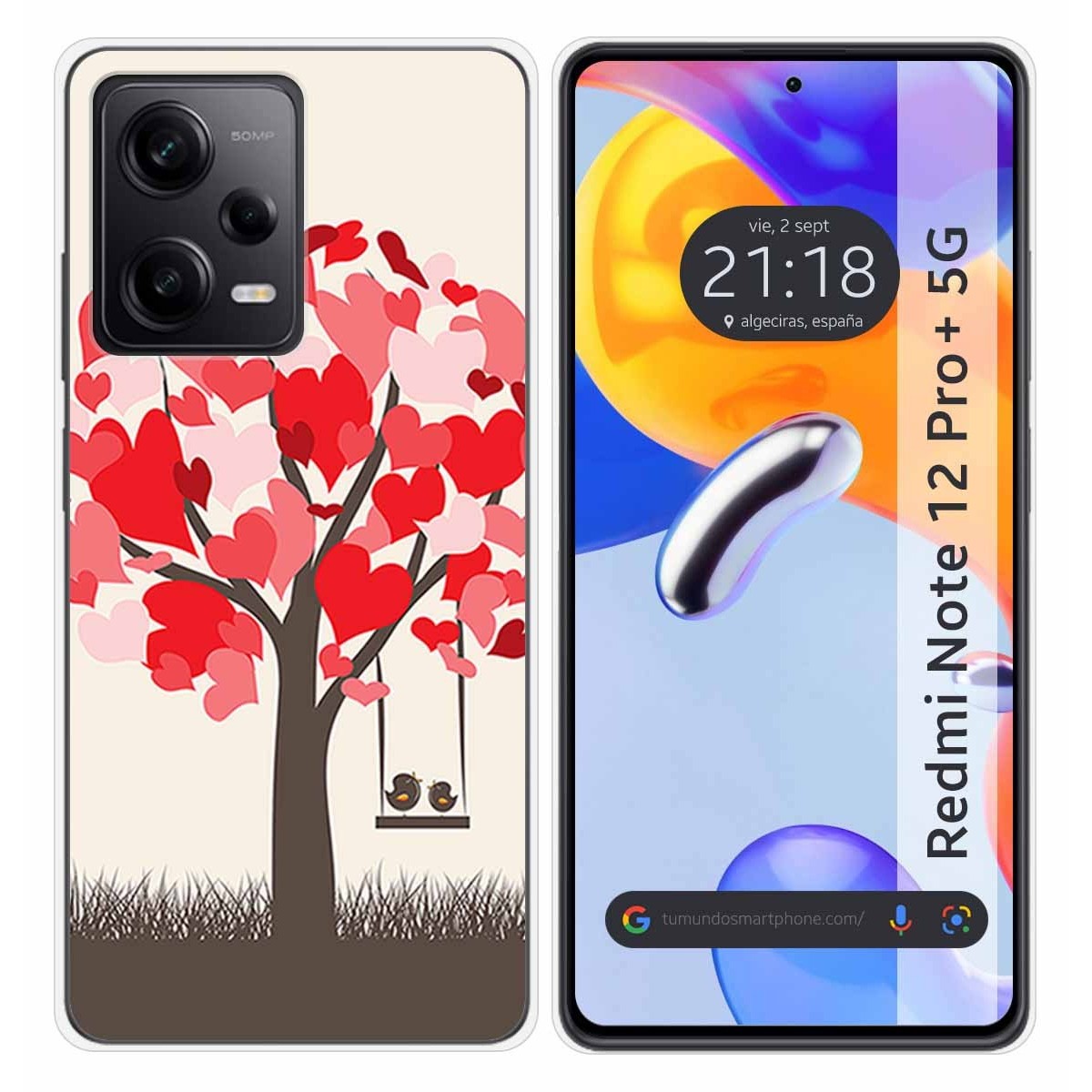 Funda Silicona compatible con Xiaomi Redmi Note 12 Pro+ Plus 5G diseño Pajaritos Dibujos