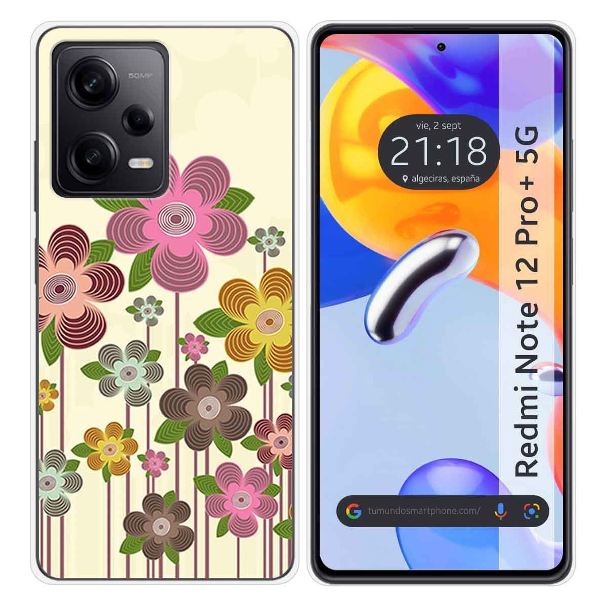 Funda Silicona compatible con Xiaomi Redmi Note 12 Pro+ Plus 5G diseño Primavera En Flor Dibujos