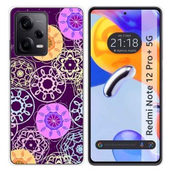 Funda Silicona compatible con Xiaomi Redmi Note 12 Pro+ Plus 5G diseño Radial Dibujos