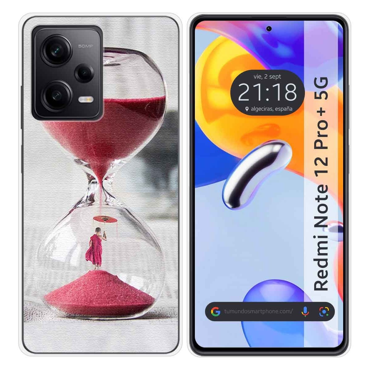 Funda Silicona compatible con Xiaomi Redmi Note 12 Pro+ Plus 5G diseño Reloj Dibujos