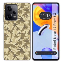 Funda Silicona compatible con Xiaomi Redmi Note 12 Pro+ Plus 5G diseño Sand Camuflaje Dibujos