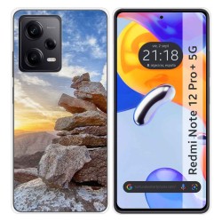Funda Silicona compatible con Xiaomi Redmi Note 12 Pro+ Plus 5G diseño Sunset Dibujos