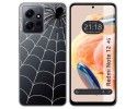 Funda Silicona Transparente compatible con Xiaomi Redmi Note 12 4G diseño Araña Dibujos