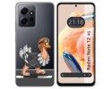Funda Silicona Transparente compatible con Xiaomi Redmi Note 12 4G diseño Avestruz Dibujos